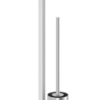 Roll holder with toilet brush Zack CARVO Inox
